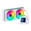 Dissipador Abysm para CPU Liquid Cooling Oceanic LCD 240 White ARGB